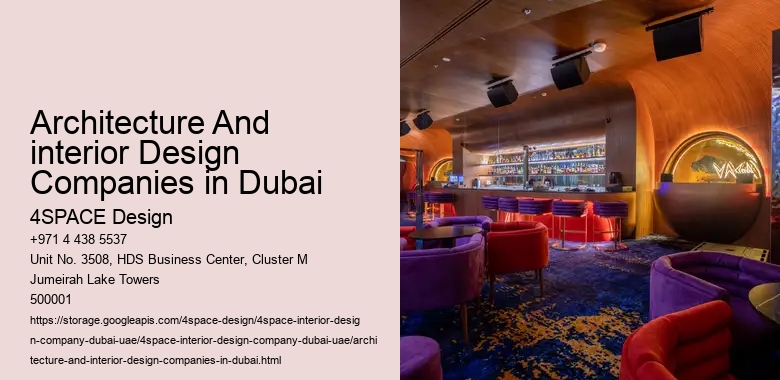 Architecture And interior Design Companies in Dubai