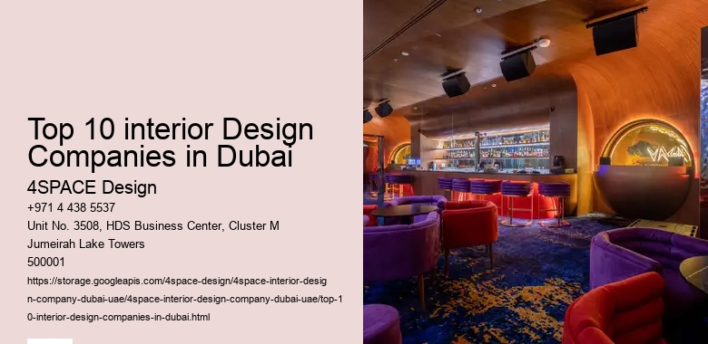 Top 10 interior Design Companies in Dubai